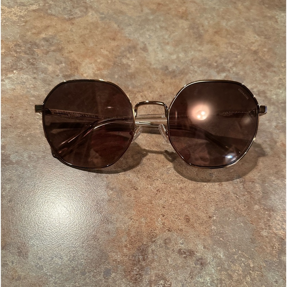 Maroon Coach Sunglasses
